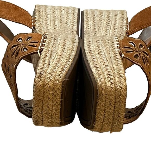 Crown Vintage Espadrille Sandals 8 1/2M 8.5 (long fits like a 9) ankle strap - Picture 8 of 13